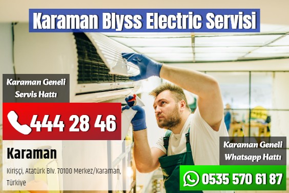 Karaman Blyss Electric Servisi