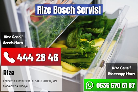 Rize Bosch Servisi