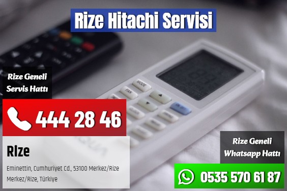 Rize Hitachi Servisi