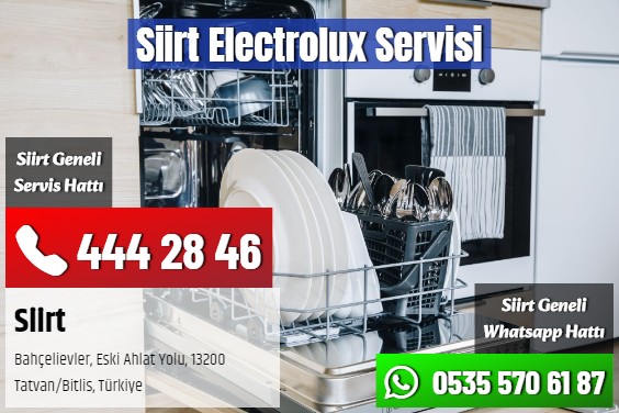 Siirt Electrolux Servisi