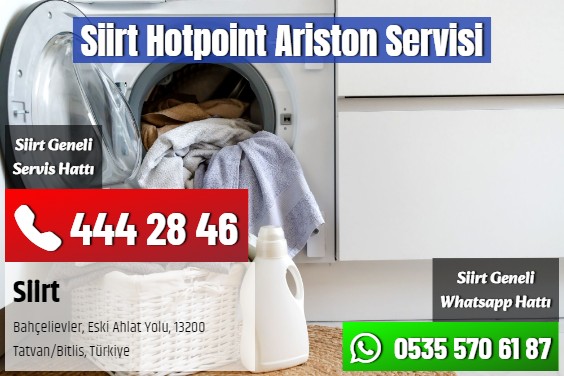 Siirt Hotpoint Ariston Servisi
