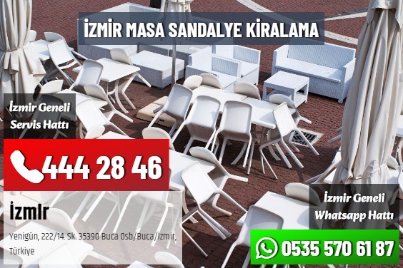 İzmir Masa Sandalye Kiralama