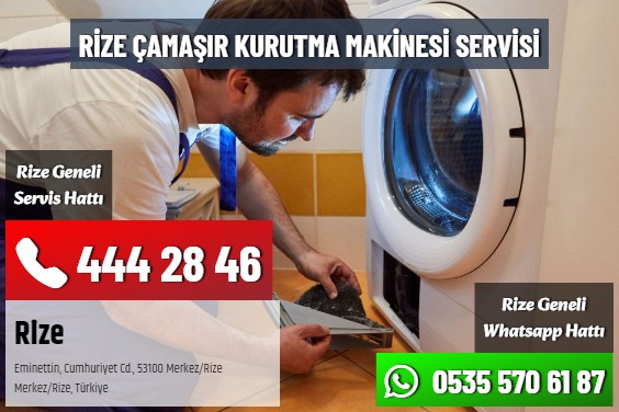 Rize Çamaşır Kurutma Makinesi Servisi