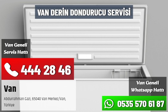 Van Derin Dondurucu Servisi